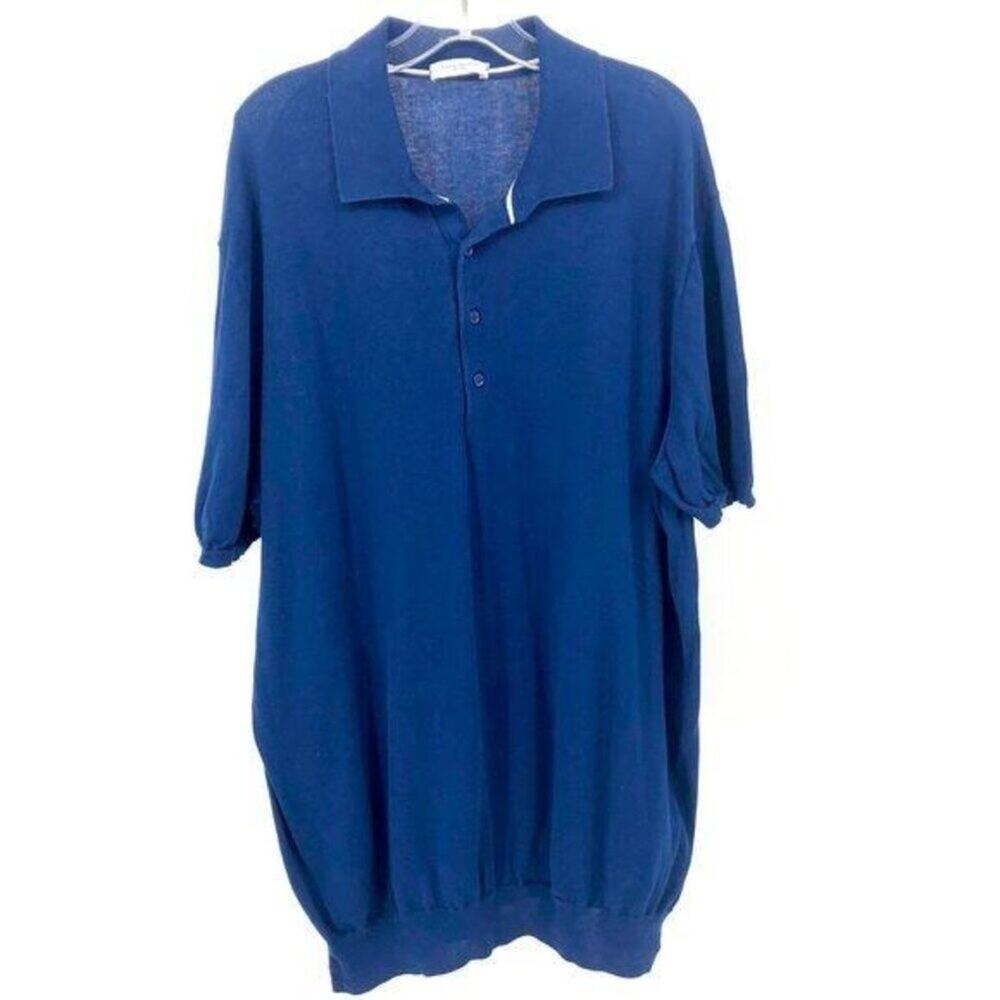 Paola Pecora Cotton Polo Long Length Large